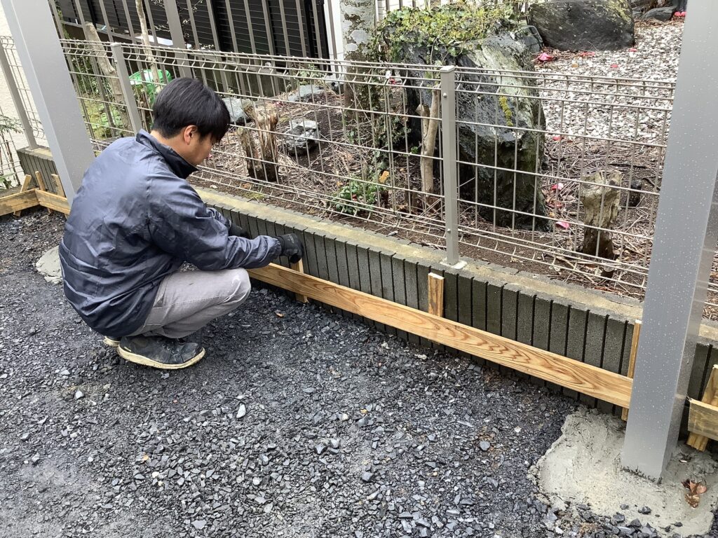 ひたちなか市　土間コン打設準備