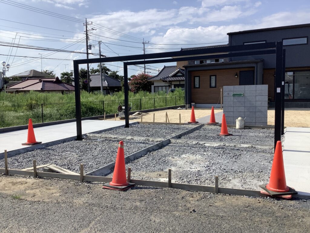 那珂市　カーポート工事