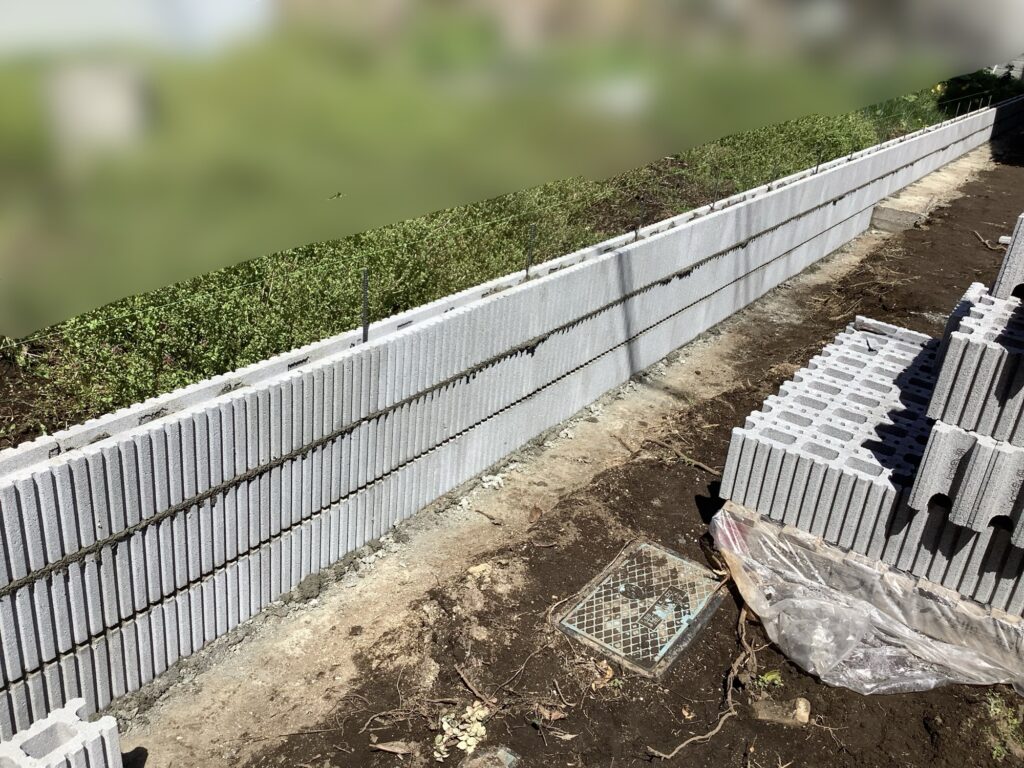 ひたちなか市　ブロック工事
