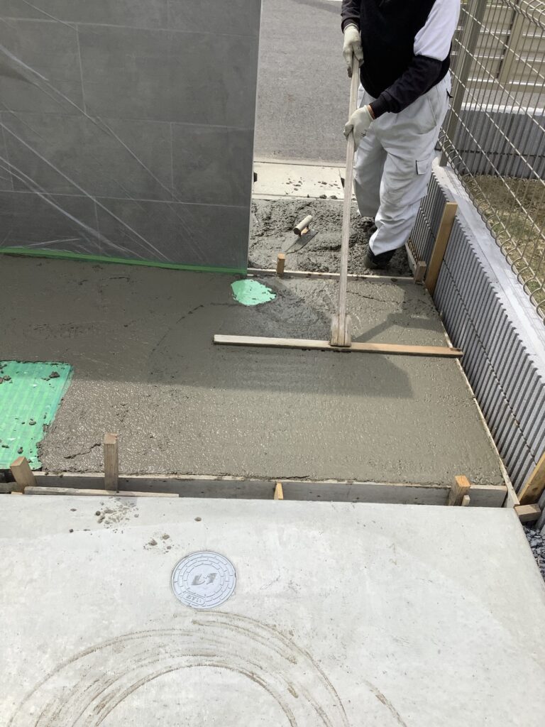 ひたちなか市　土間コン工事