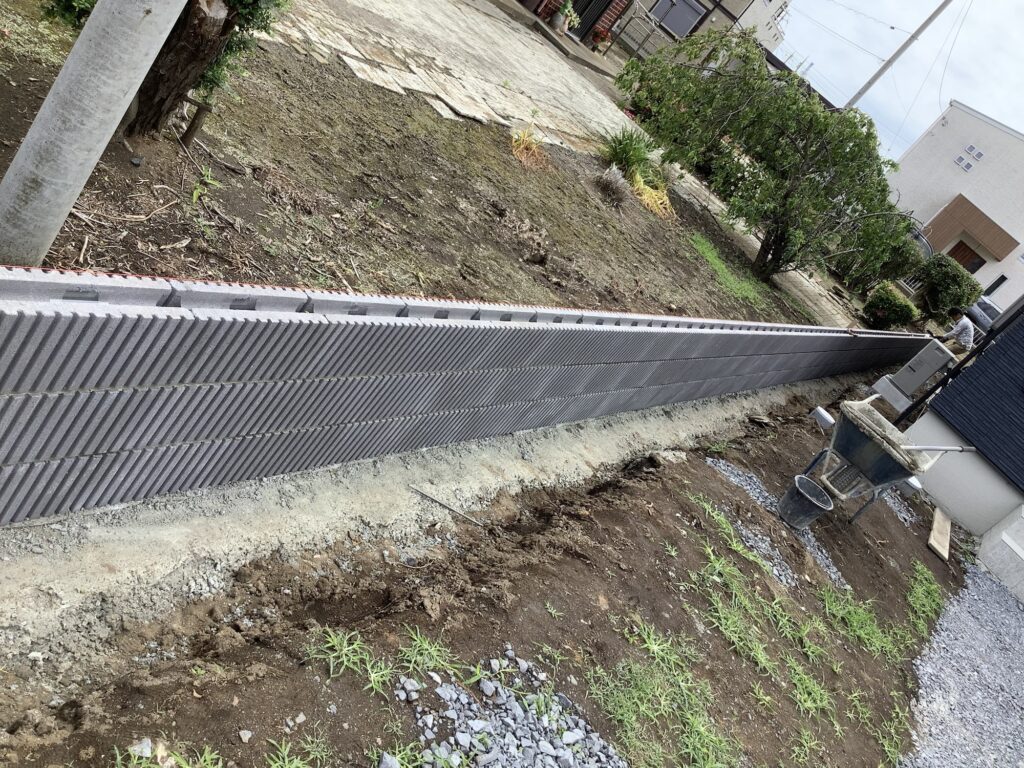 東海村　ブロック工事