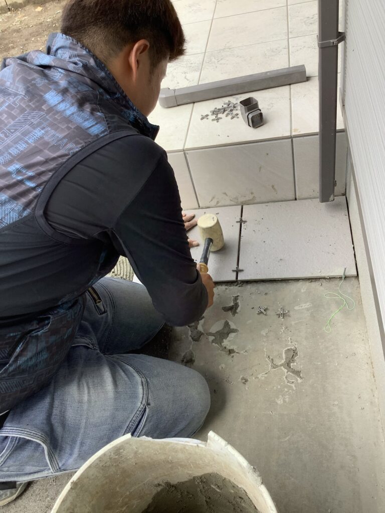 ひたちなか市　タイル工事