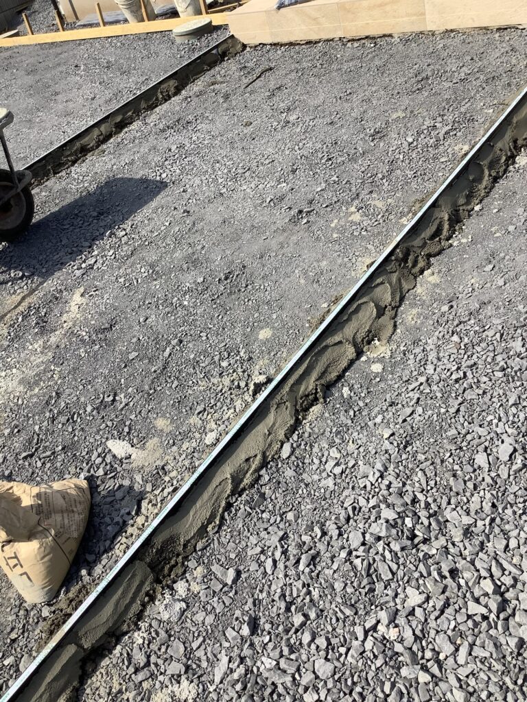 ひたちなか市　土間コン打設前準備