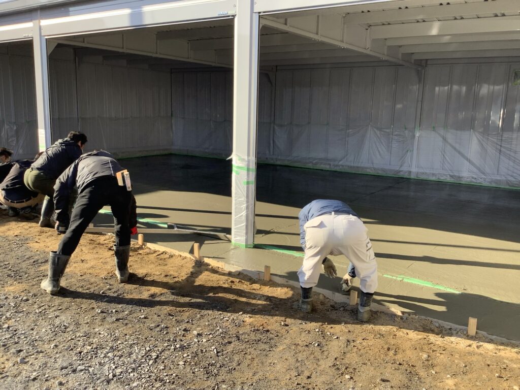 ひたちなか市　土間コン打設工事