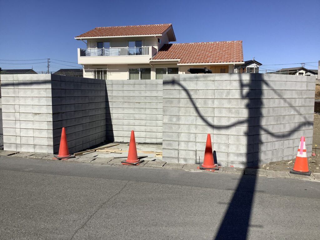 大洗町　ブロック工事