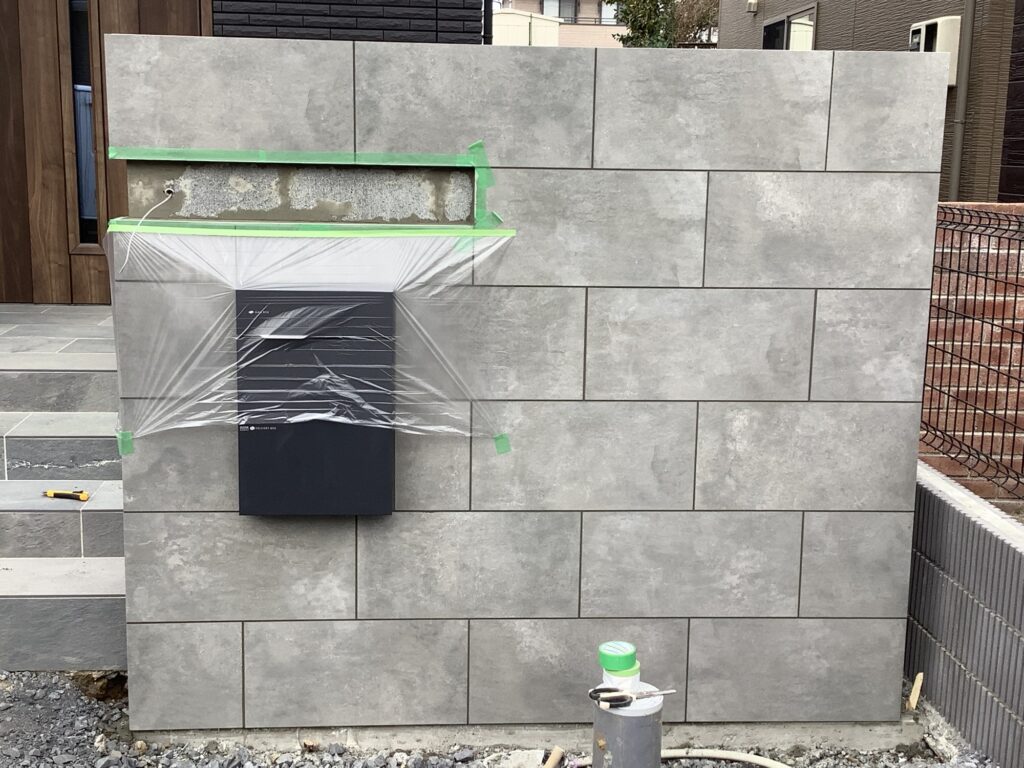 東海村　門柱工事